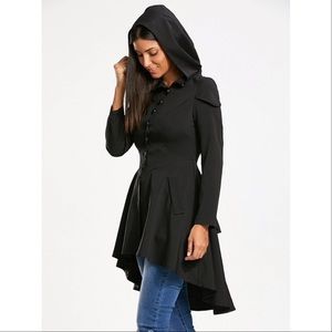 Long sleeve hooded tie-up corset jacket / cosplay